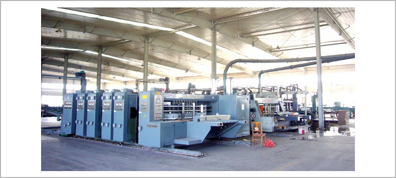 Automatic four-color high-speed flexo printing slotting machine
