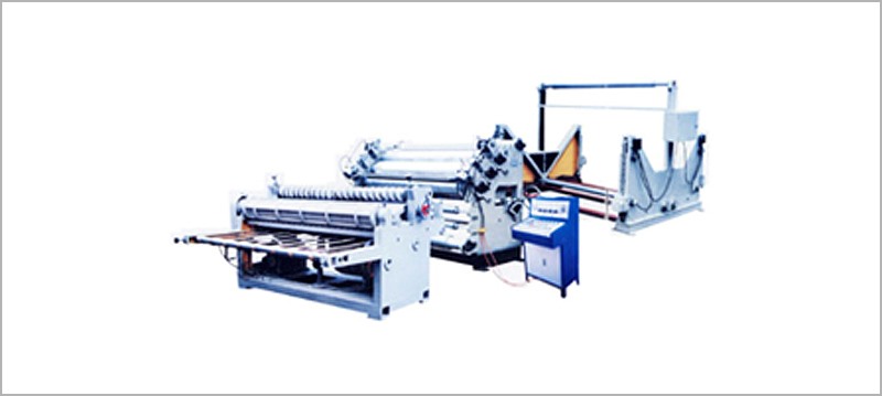 Single-sided corrugated board production line